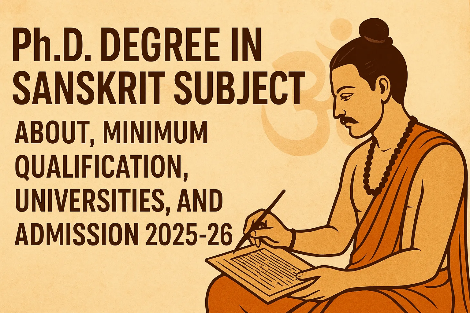 PhD Degree in Sanskrit - About, Minimum Qualification, Universities, And Admission 2025-26 thumbnail