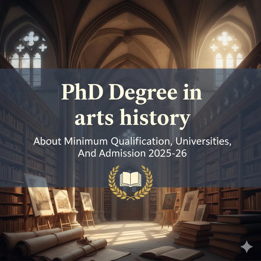 PhD Degree in Arts History - About Minimum Qualification, Universities, And Admission 2025-26 thumbnail
