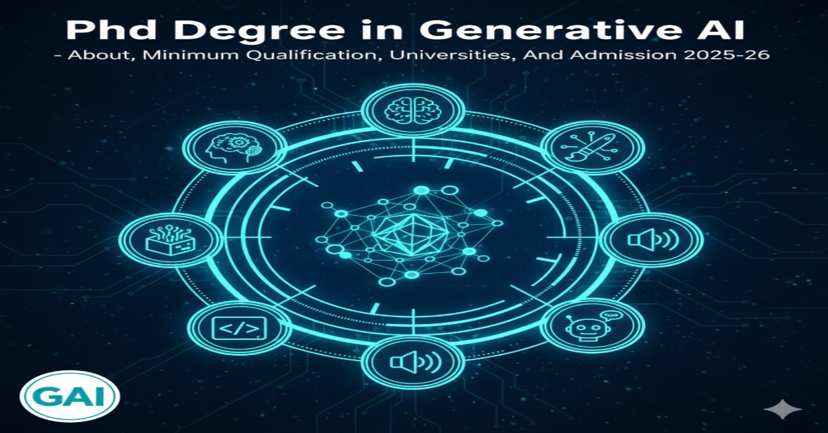 PhD Degree in Generative Ai - About, Minimum Qualification, Universities, and Admission 2025-26 thumbnail