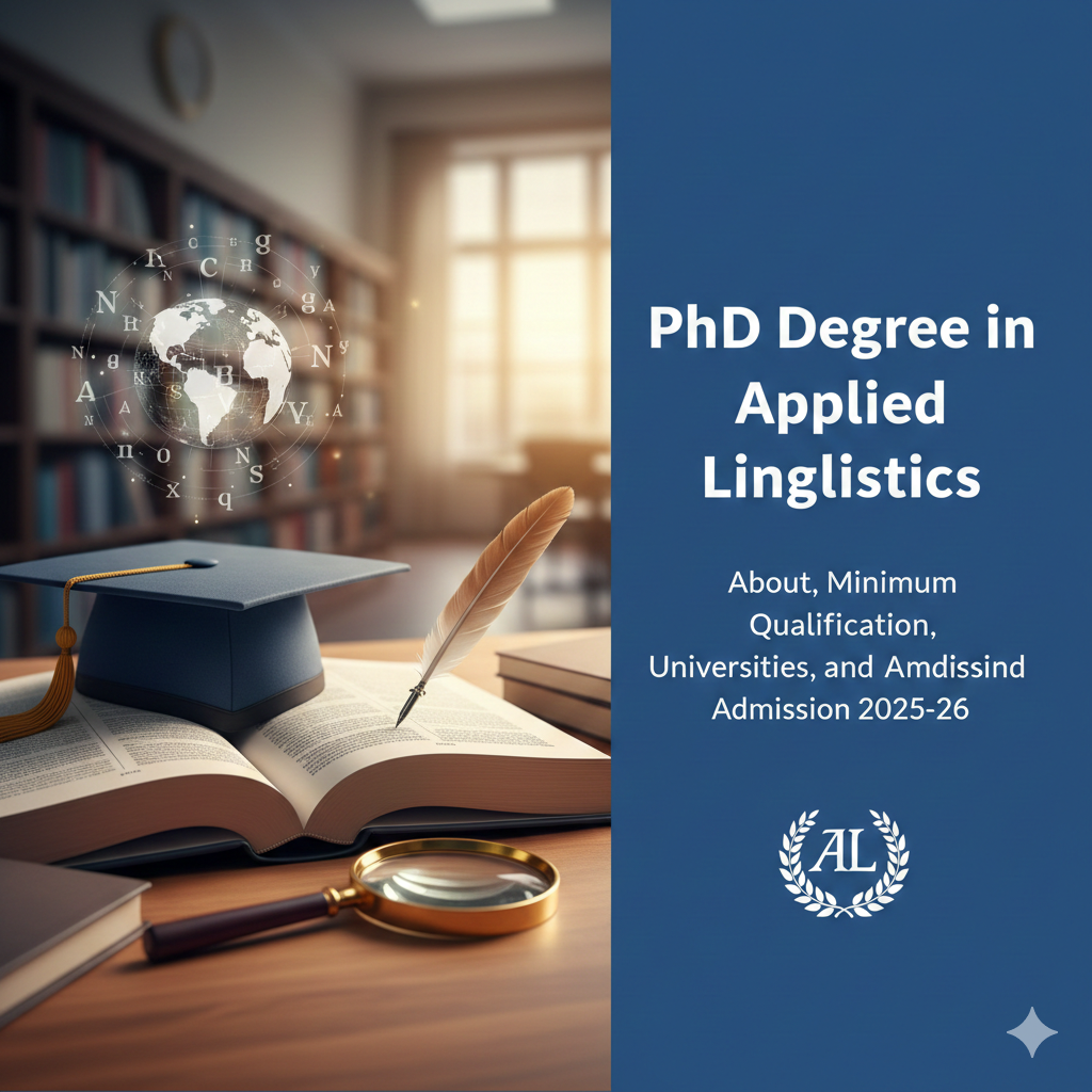 PhD Degree in Applied Linguistics - About, Minimum Qualification, Universities, and Admission 2025-26 thumbnail