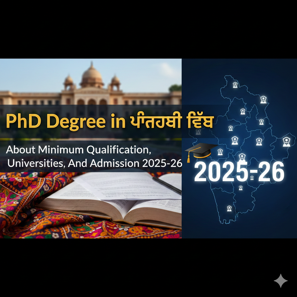 PhD Degree in Punjabi- About Minimum Qualification, Universities, And Admission 2025-26 thumbnail