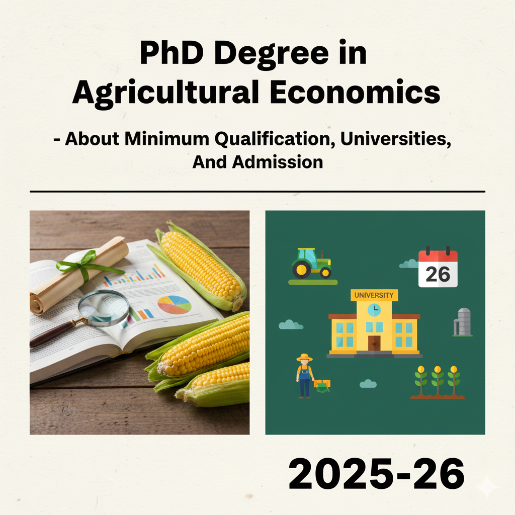 PhD Degree in Agricultural Economics - About Minimum Qualification, Universities, And Admission 2025-26 thumbnail