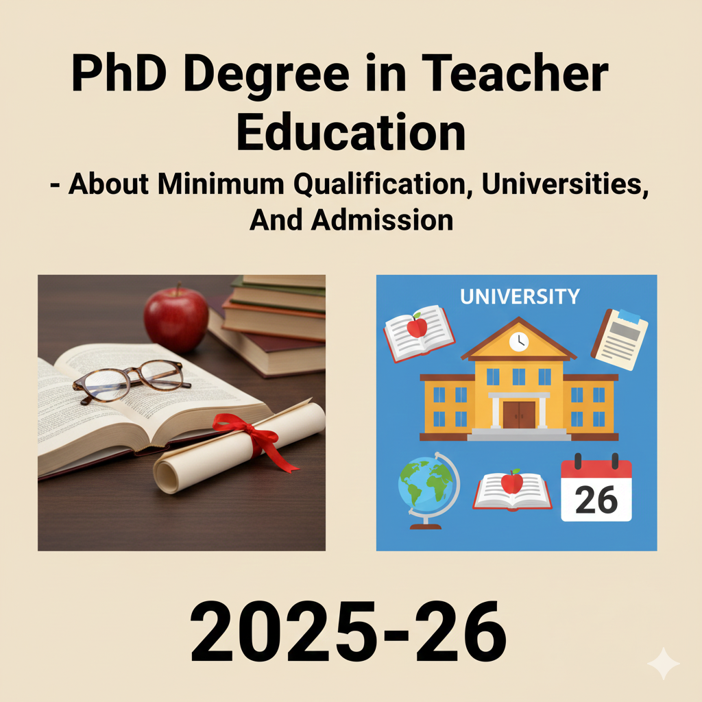 PhD Degree in Teacher Education - About Minimum Qualification, Universities, And Admission 2025-26 thumbnail