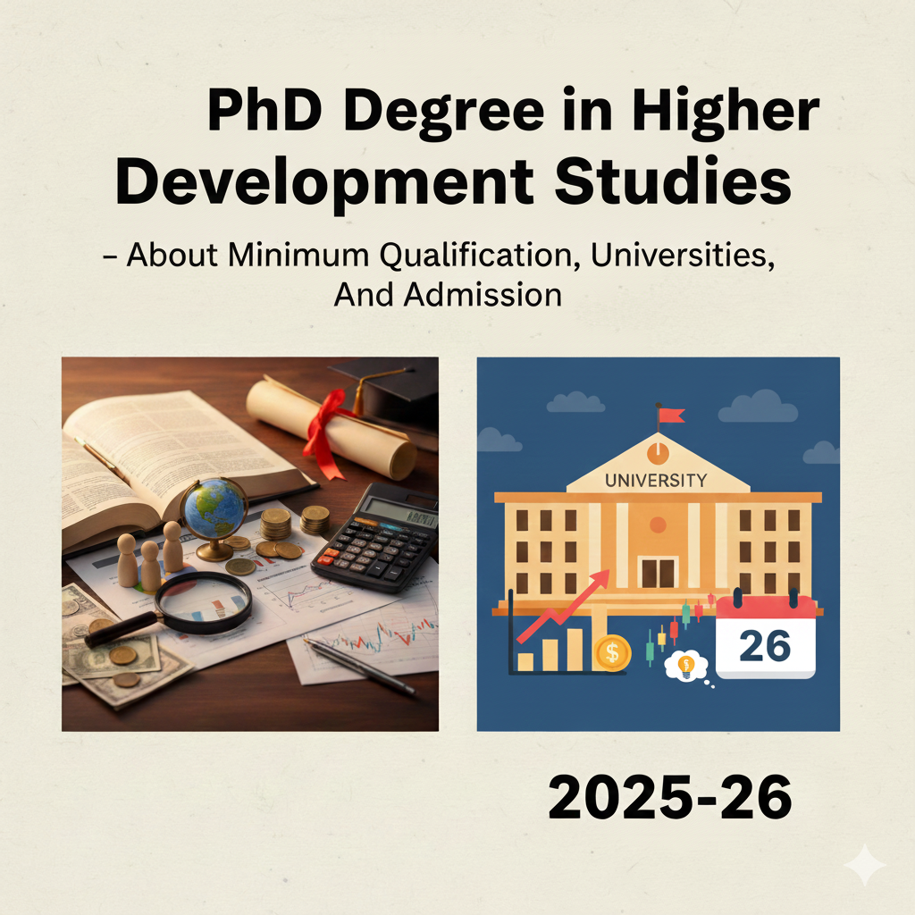 PhD Degree in Development Studies - About Minimum Qualification, Universities, And Admission 2025-26 thumbnail