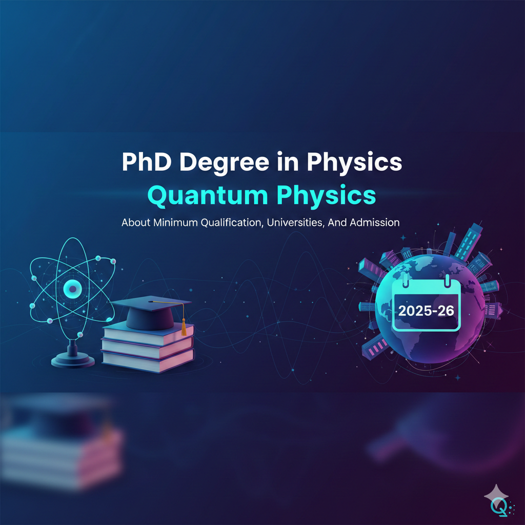 PhD Degree in Physics Quantum Physics - About Minimum Qualification, Universities, And Admission 2025-26 thumbnail