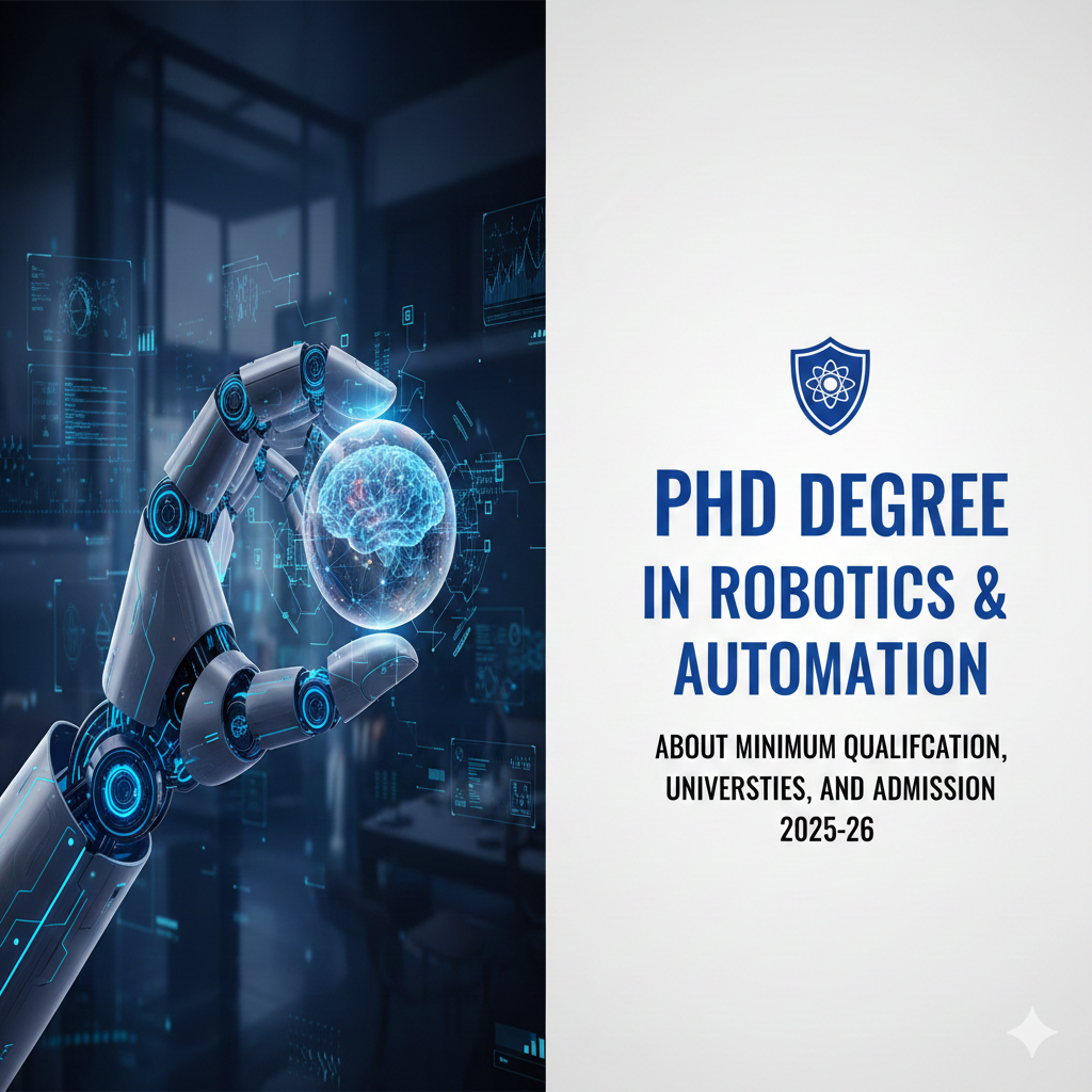 PhD Degree in Robotics & Automation - About Minimum Qualification, Universities, And Admission 2025-26 thumbnail