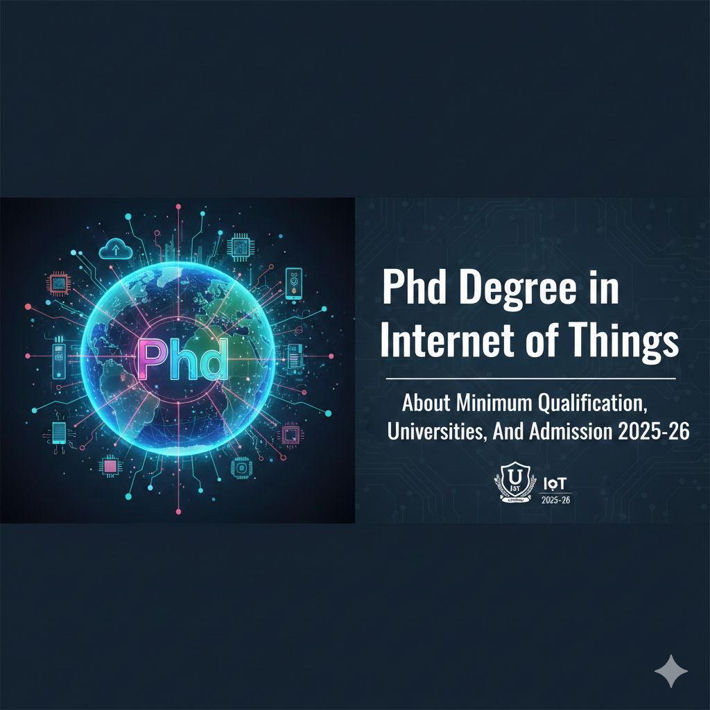PhD Degree in Internet of Things - About Minimum Qualification, Universities, And Admission 2025-26 thumbnail