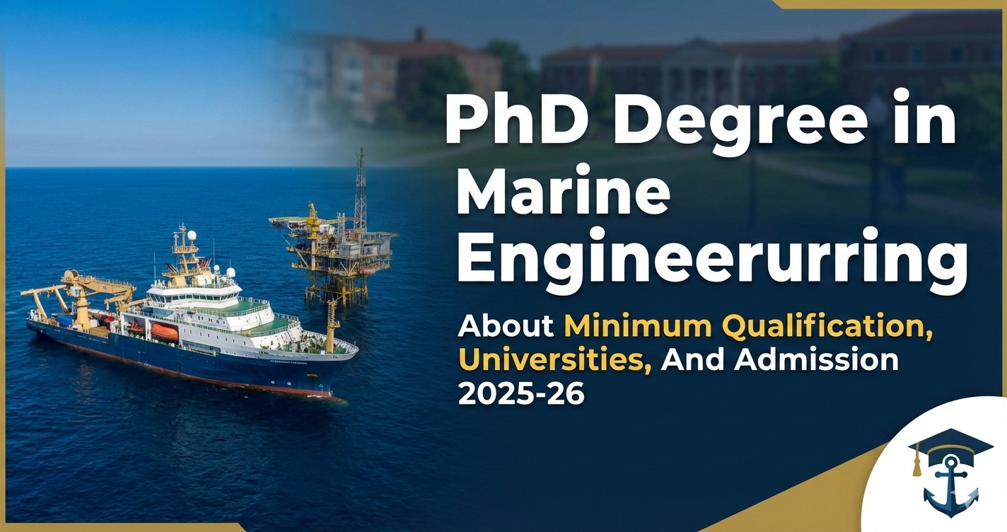 PhD Degree in Marine Engineering - About Minimum Qualification, Universities, And Admission 2025-26 thumbnail