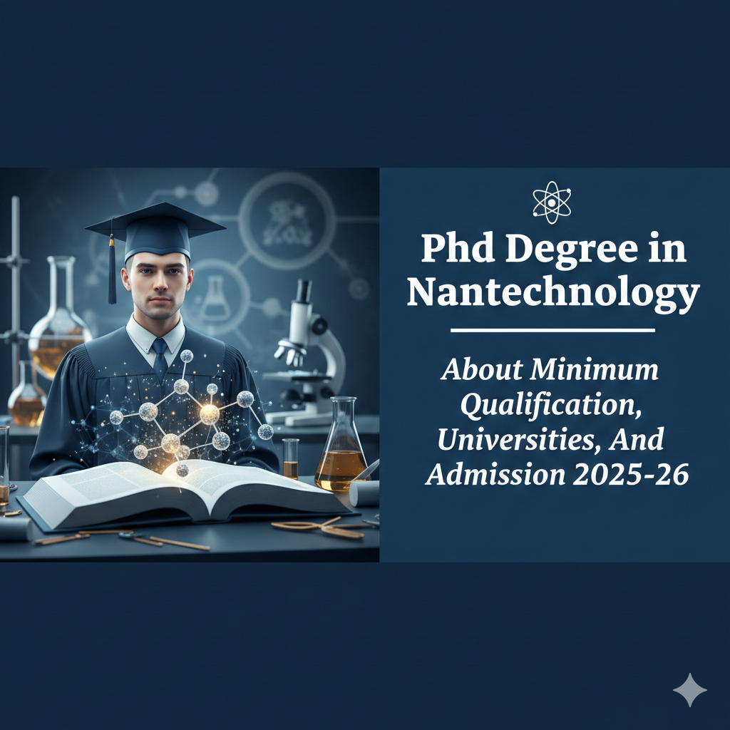 PhD Degree in Nanotechnology - About Minimum Qualification, Universities, And Admission 2025-26 thumbnail