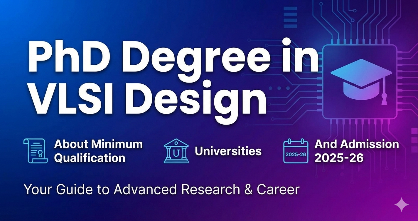PhD Degree in VLSI Design - About Minimum Qualification, Universities, And Admission 2025-26 thumbnail