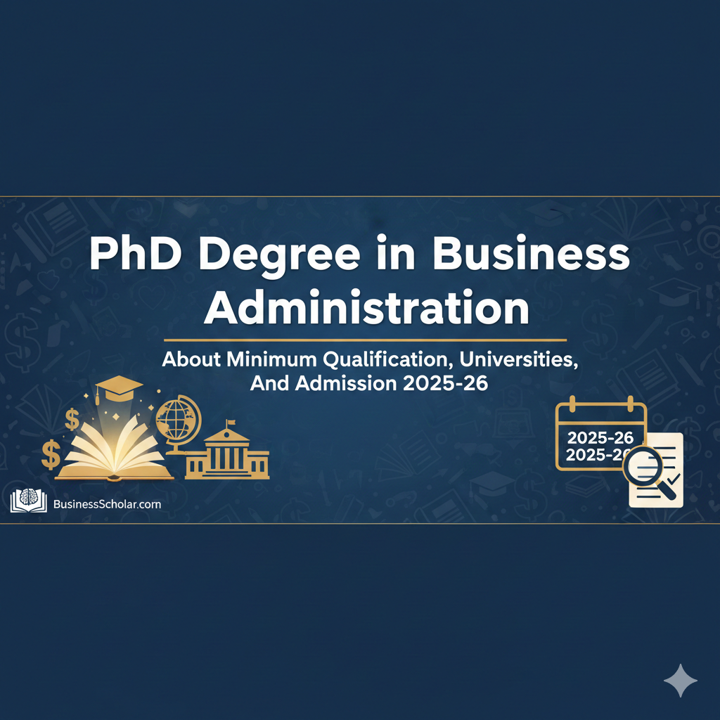 PhD Degree in Business Administration - About Minimum Qualification, Universities, And Admission 2025-26 thumbnail