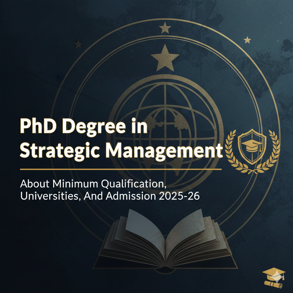 PhD Degree in Strategic Management - About Minimum Qualification, Universities, And Admission 2025-26 thumbnail