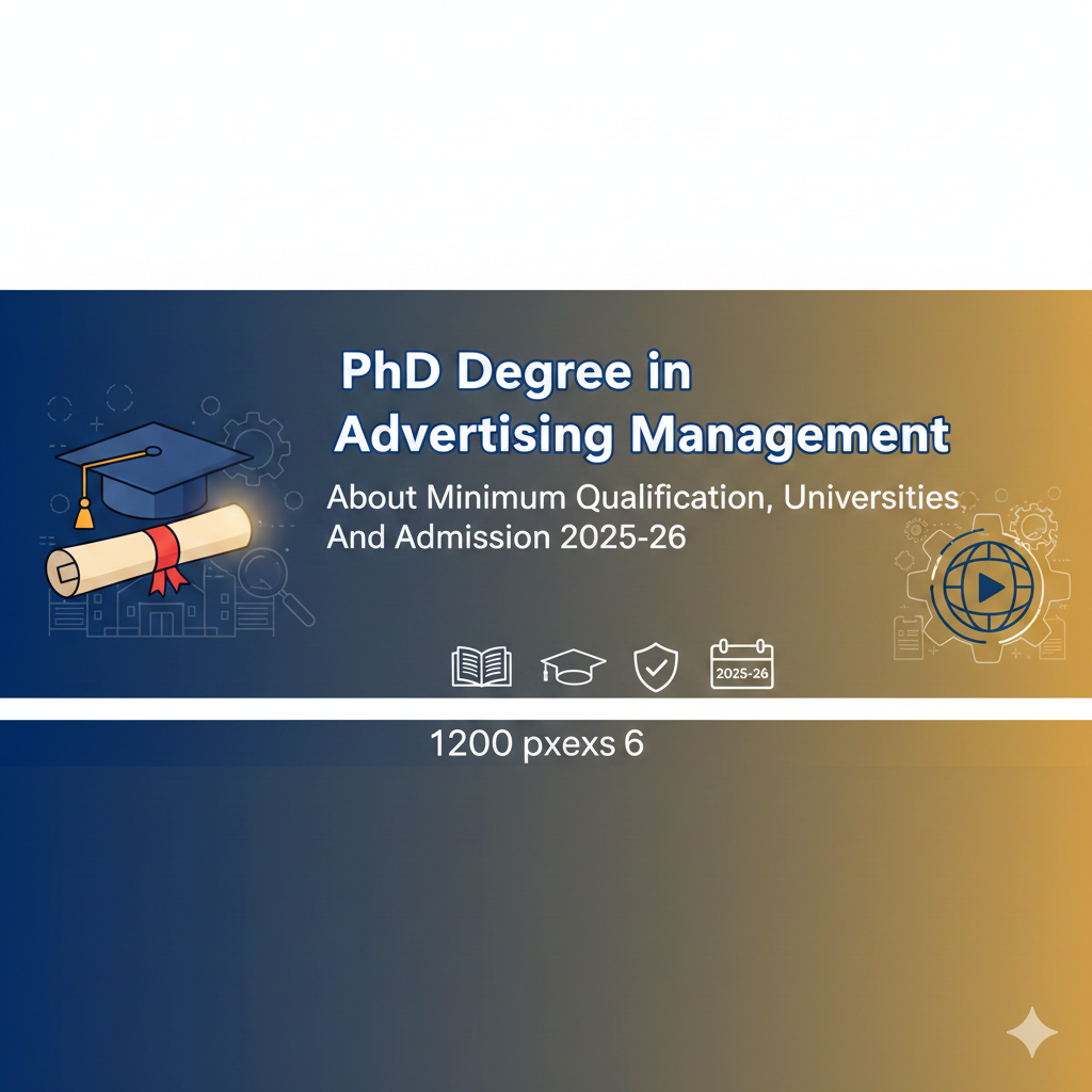 PhD Degree in Advertising Management - About Minimum Qualification, Universities, And Admission 2025-26 thumbnail